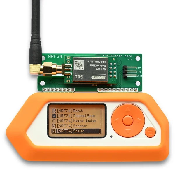 Flipper Zero Wireless Sniffer and Mouse Jacker with NRF24L01 GPIO, Flipper Zero Accessories, dev Board Flipper Zero Multi-tool