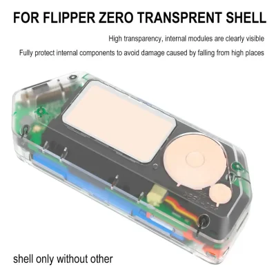 Flipper Zero 3D Printed Transparent Replacement Cover – Light Curing Clear