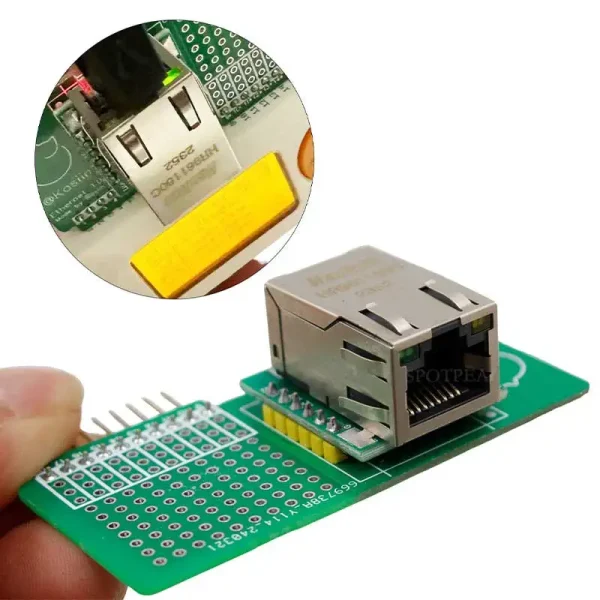 For Flipper Zero Ethernet Test Module Wired Network Module Devboard for Flipper Zero Attachment Accessory