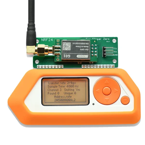 Flipper Zero Wireless Sniffer and Mouse Jacker with NRF24L01 GPIO, Flipper Zero Accessories, dev Board Flipper Zero Multi-tool